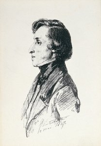 Portrait of Frederic Chopin (1810-49) 1847 by Franz Xaver Winterhalter